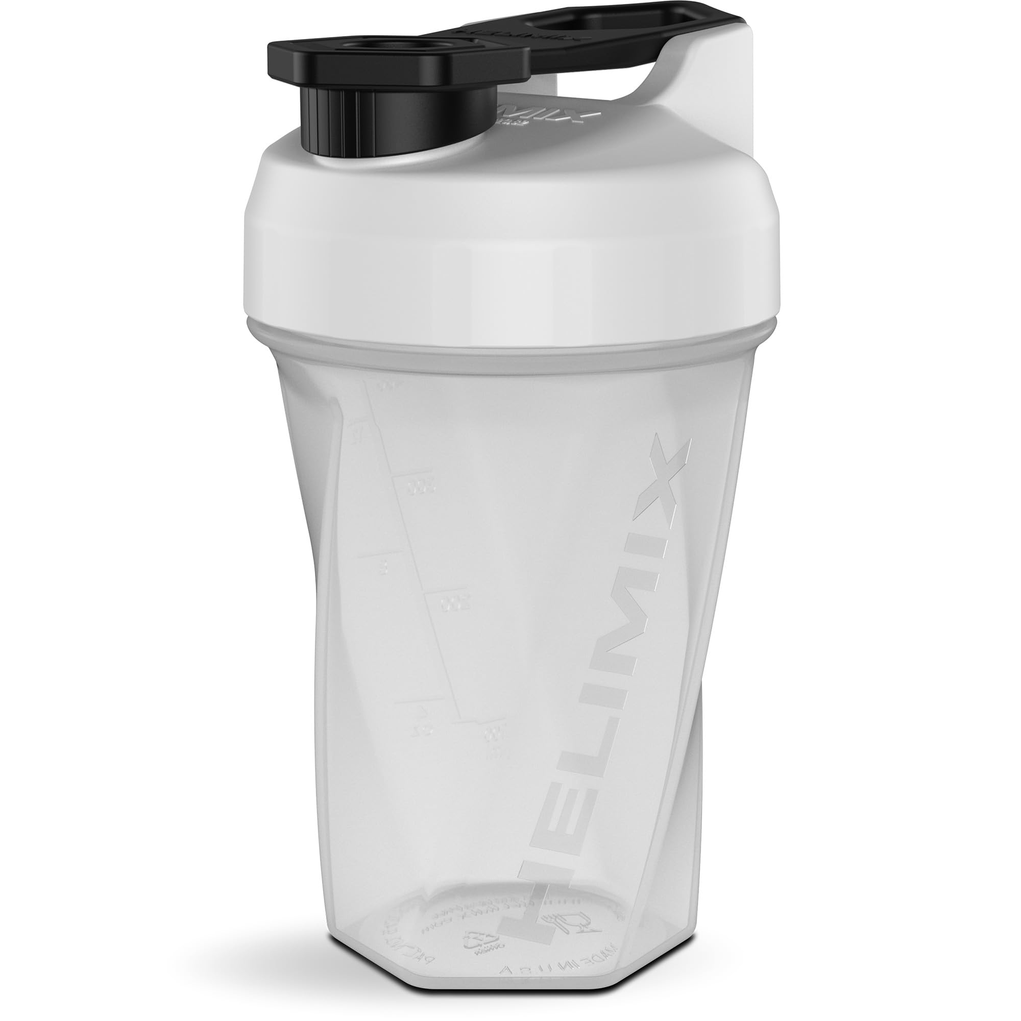 HELIMIX 2.0 Vortex Blender Shaker Bottle Holds upto 28oz | No Blending Ball or Whisk | USA Made | Portable Pre Workout Whey Protein Drink Shaker Cup | Mixes Cocktails Smoothies Shakes | Top Rack Safe
