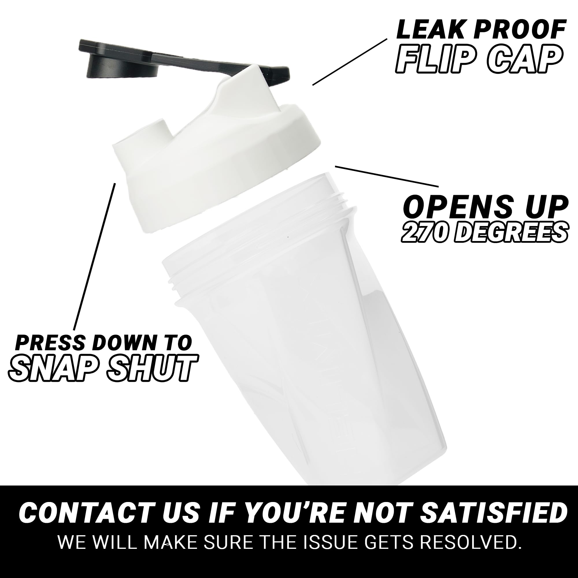 HELIMIX 2.0 Vortex Blender Shaker Bottle Holds upto 28oz | No Blending Ball or Whisk | USA Made | Portable Pre Workout Whey Protein Drink Shaker Cup | Mixes Cocktails Smoothies Shakes | Top Rack Safe