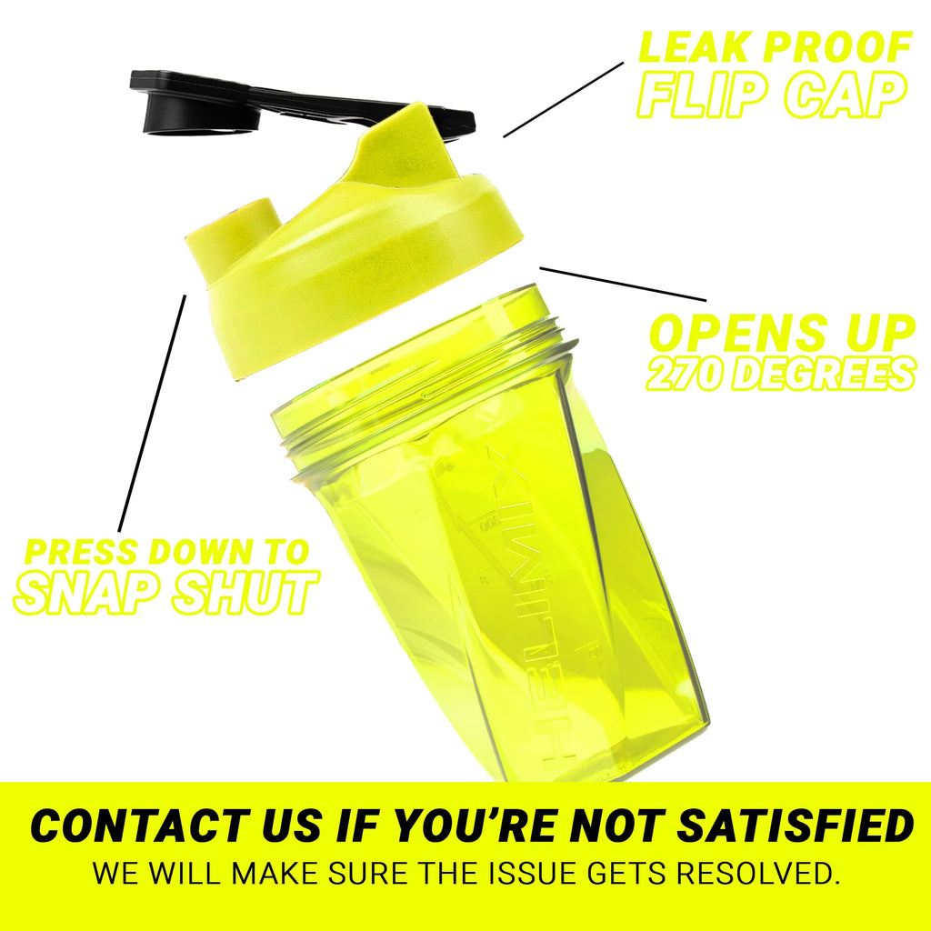 HELIMIX 2.0 Vortex Blender Shaker Bottle Holds upto 28oz | No Blending Ball or Whisk | USA Made | Portable Pre Workout Whey Protein Drink Shaker Cup | Mixes Cocktails Smoothies Shakes | Top Rack Safe
