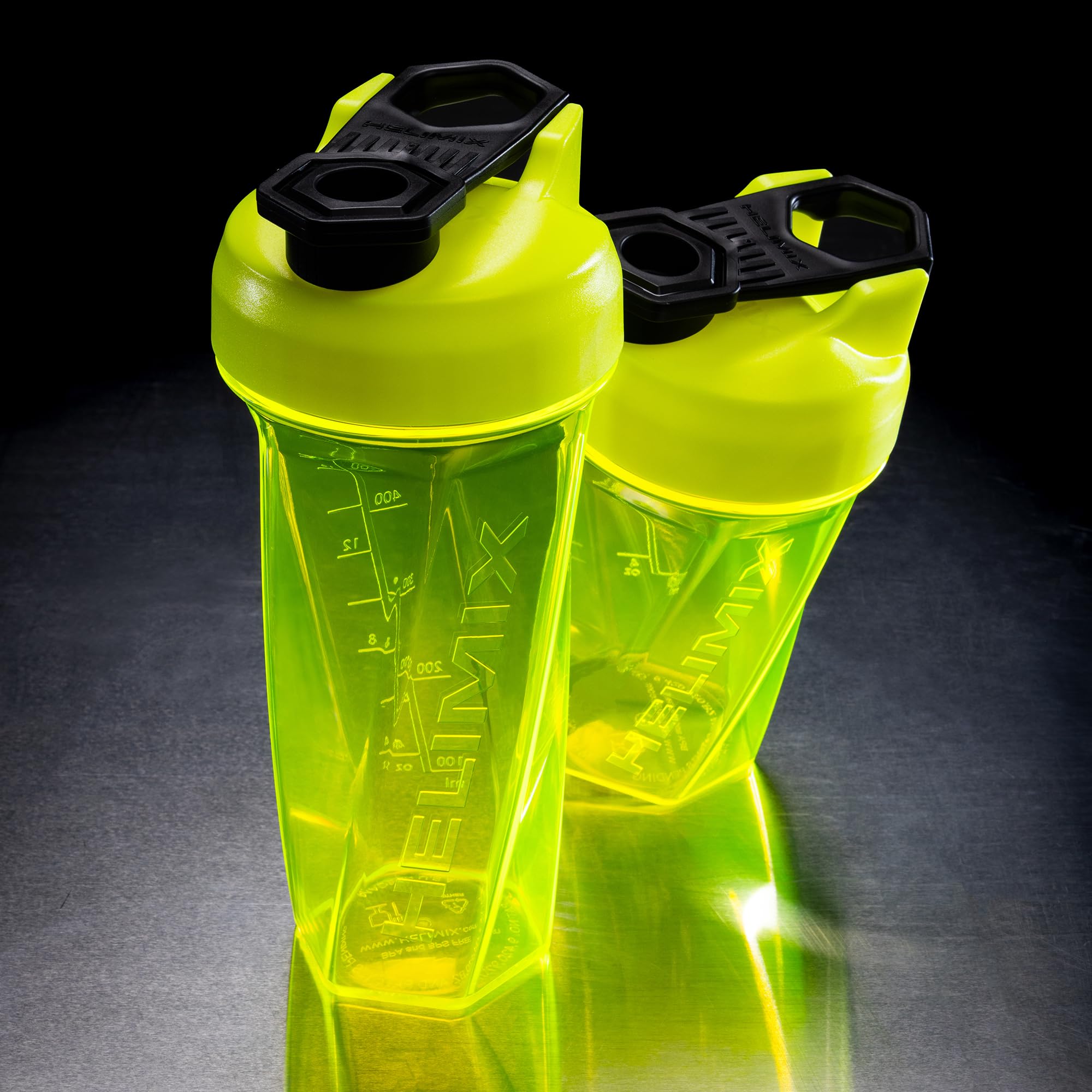 HELIMIX 2.0 Vortex Blender Shaker Bottle Holds upto 28oz | No Blending Ball or Whisk | USA Made | Portable Pre Workout Whey Protein Drink Shaker Cup | Mixes Cocktails Smoothies Shakes | Top Rack Safe