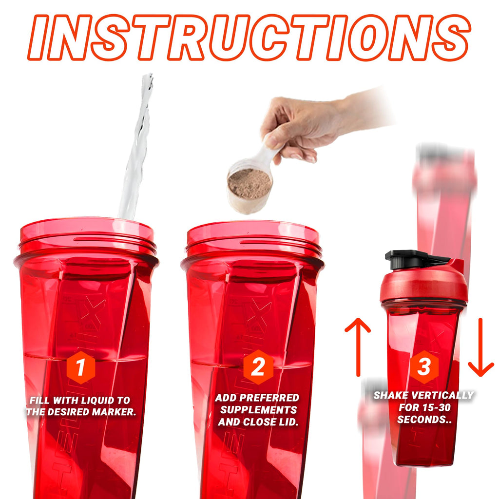 HELIMIX 2.0 Vortex Blender Shaker Bottle Holds upto 28oz | No Blending Ball or Whisk | USA Made | Portable Pre Workout Whey Protein Drink Shaker Cup | Mixes Cocktails Smoothies Shakes | Top Rack Safe