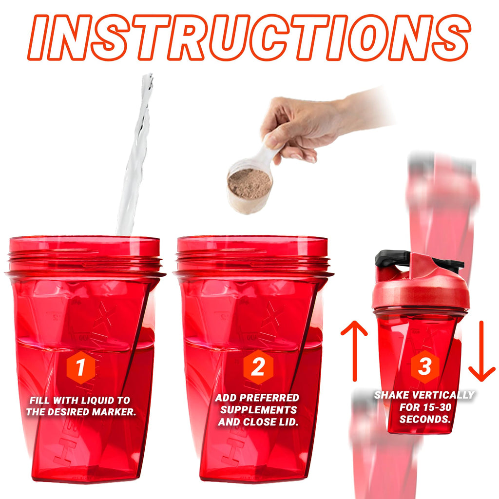 HELIMIX 2.0 Vortex Blender Shaker Bottle Holds upto 28oz | No Blending Ball or Whisk | USA Made | Portable Pre Workout Whey Protein Drink Shaker Cup | Mixes Cocktails Smoothies Shakes | Top Rack Safe