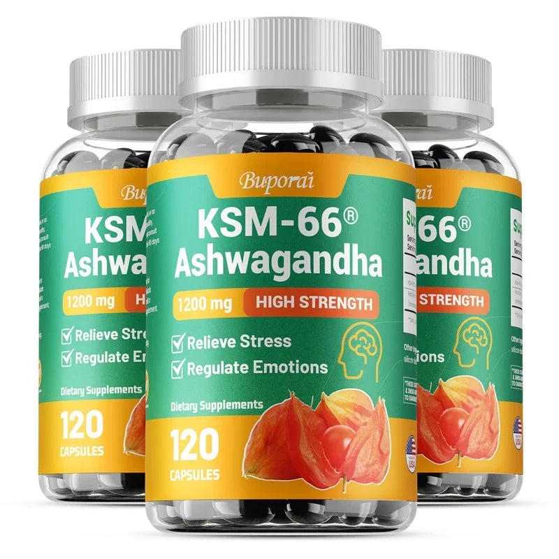 KSM-66 Ashwagandha Extracts - Relieve Stress and Mood, Improve Sleep, and Increase Focus and Brain Health