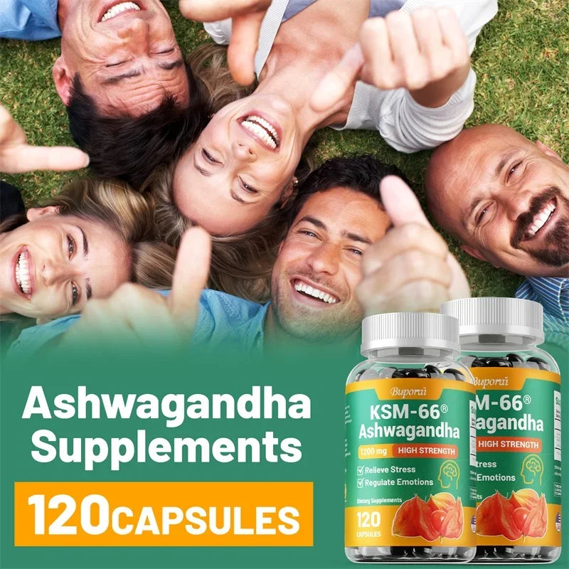 KSM-66 Ashwagandha Extracts - Relieve Stress and Mood, Improve Sleep, and Increase Focus and Brain Health