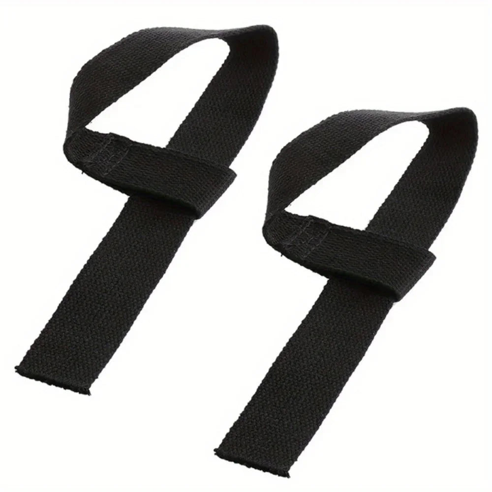 2PCS Weightlifting Gym Anti-Slip Sport Safety Wrist Straps Weight Lifting Wrist Support Crossfit Hand Grips Fitness Bodybuilding